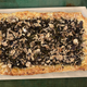 Green Bean Casserole Tart against green background